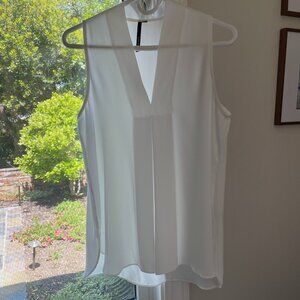 Kay Celine Sleeveless Blouse, size M, off white